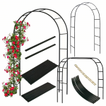 Realprices Sodo pergola, sodo arka, atrama gėlėms, daržovėms, sklypas, metalas