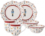 Breakfast set for two Villeroy & Boch Toy's Delight Nutcracker, 6 pcs.