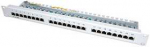 VALUE Kat.5e Class D 48.26cm 19Zoll-Patchpanel 24P geschirmt grau