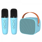 Oem Blavec Ne&scaron;iojama kolonėlė Bluetooth WS-07 Karaoke Party - 5W with 2 microphones (WS07-2MBL) mėlynas