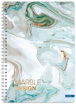 Lastva Knyga su spirale A4 80lap 70g linija MARBLE
