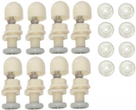 Mažųjų ratukų komplektas du&scaron;o kabinos durims, 19mm (150032)