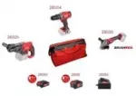 Tool set AKU 3+3 FESTA (drill, hammer, grinder, battery 2x, charger)
