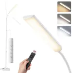 Songmics VASAGLE reguliuojama LED grindų lempa 15 W, 141&ndash;175 cm, LFL007WC02