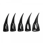 XR Brands Sensory Claw Rings Juodas Set - 10 Pieces, Multiple Sizes