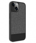 Dėklas Evelatus Apple iPhone 15 Plus Plactic Leather Magsafe Back Cover Gray