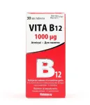 Vitabalans Oy Vitabalans Vita B12 1000 mg tabletės N30