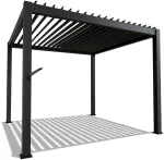 Juskys Pergola Tahiti 3x3x2.4 m antracito spalvos