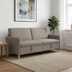 Sofa su saugojimo vieta Taupe 192 x 78 x 87 cm Poliesteris