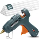 YESLUSY kar&scaron;tų klijų pistoletas 100 W su 15 klijų strypelių SWRJQ