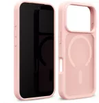 Rožinis dėklas Crong Hybrid Matte Magnetic iPhone 18 Pro / 17 Pro