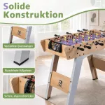 Promotion Stalo futbolo stalas su nuimamomis kojomis, medienos atspalvio, 88,5 x 69 x 71 cm