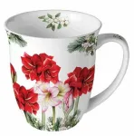Ambiente Puodelis i&scaron; porceliano 0,4l, Žydintys amariliai