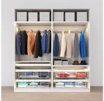 Drawer Elite with wire basket 800 mm with soft closing, baltas