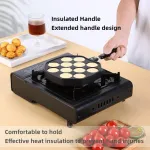 Amercook 12 skylių aliuminio keptuvė su nelimpančia danga, skirta takoyaki, a&scaron;tuonkojo kamuoliukams/blynams kepti