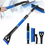 Grandiklis-&scaron;epetys 2in1 automobiliui sniegui valyti langų grandymui 64-80 cm
