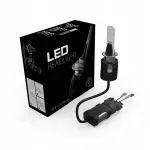 Mini led lemputė motociklui, keturračiui h3 b6 csp 48w 12v 24v canbus su ventiliatoriumi 1vnt