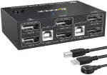 Televizorius Kvm jungiklis 2 Pc 2 Monitoriai Displayport 1.4 4k@144hz