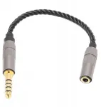 Ausinių adapteris paauksuotas kabelis 4,4 mm