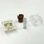 Zjmehty tylios klaviatūros jungikliai, Kailh Box Mute Brown jungikliai mechaninei klaviatūrai 3 kontaktų 45gf taktiliniai/ra&scaron;ymo ir žaidimų/vandeniui atsparūs jungikliai (mute Brown, 36 vnt.)