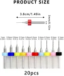 20 dalių mini grąžtų rinkinys, skirtas modeliavimui, mikro grąžtų rinkinys, volframo plienas, mikro spiraliniai grąžtai, pcb plok&scaron;tė, graviravimo grąžtų rinkinys skirtas grubiam akmeniui, juvelyrikai, perforavimui, graviravimui