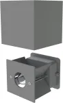 Lauko sieninis &scaron;viestuvas Cube, pilkas matinis, Ip65, G9