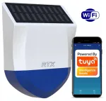 Lauko signalizacijos sirena su saulės baterija ir Wifi Tuya