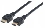 Manhattan Hdmi/hdmi V2.0 M/m Ethernet 3d4k Cl3 Juodas 3 m Kabelis