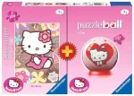 Ravensburger dėlionė + puzzleball&reg; &bdquo;Hello Kitty&ldquo;, 100 + 60 det., nuo 7 m.