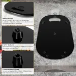 Epullwup Stumdoma lenta Thermomix Tm6 Tm5, akrilinė stumdoma lenta su rankena, lengvam Thermomix Vorwerk maisto kombaino Tm5 Tm6 priedų perkėlimui, pagrindas, blizgi juoda