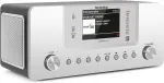 Technisat Digitradio 574 Ir - stereo internetinis radijas (dab+, Fm, Wlan, Bluetooth audio transliavimas, 4 colių spalvotas ekranas, Usb, Aux įvestis, ausinių lizdas, žadintuvas, 10 W, programėlė/nuotolinis valdymas) sidabrinis