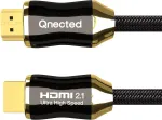 Qnected hdmi 2.1 kabelis 1.5 metro, itin didelis greitis, 4k 120hz ir 144hz, 8k 60hz ultra hd, 48 gbps, tinkamas ps5, XBOX series x & s, anglies juoda