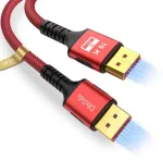 Dbilida 16k Displayport 2.1/2.0 kabelis 5 m, Dp kabelis 2.1 16k@60hz, 8k@120hz, 4k@240hz/165hz/144hz, 2k@360hz, 80gbps, Hdr, Dsc1.2a, G-sync/free-sync žaidimų monitoriui, vaizdo plok&scaron;tei, Pc