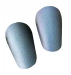2x Maži futbolo blauzdų apsaugos berniukams ir mergaitėms Kojų apsaugos 8 cm x 5 cm Mėlynos