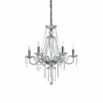 Pakabinamas &scaron;viestuvas Ideal Lux Suspended lamp with 6 lights AMADEUS, E14, transparent