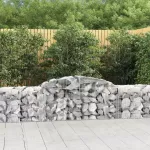 I&scaron;lenkti gabiono krep&scaron;iai, 15vnt., 300x50x60/80cm, geležis