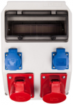 PCE 9036522W Pastato skirstomoji plok&scaron;tė ADAM&Oacute;W 32A/5P 16A/5P 2x2P+Z be apsaugos 9036522W