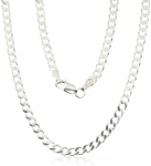 Sidabrinė grandinėlė Curb 3.5 mm , briaunų apdirbimas deimantu - 3.5 mm. - 70 - 19.6 g.
