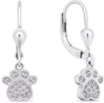 Brilio Silver Brilio Sidabrinis Playful sidabrinis auskarai Paw EA646W