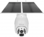 Tellur Smart WiFi Solar Camera, P&T, 3MP, 2K UltraHD, PIR, 20W solar panel, baltas