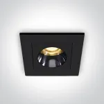 3W LED įleidžiamas &scaron;viestuvas, juodas, 3000K, 50103H/B/W