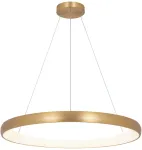 60W LED pakabinamas &scaron;viestuvas, aukso sp., 3000K, dimeriuojamas, 2062