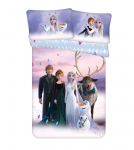 Patalynė bawełniana 100x135 Frozen Kraina Lodu 0745 Anna Elsa do ł&oacute;żeczka poszewka 40x60
