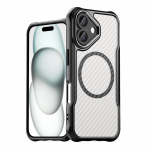 Hurtel Leading Series MagSafe silikoninis Apple iPhone 16 - dėklas telefonui juodos spalvos
