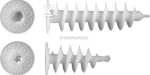 Rawlplug SPIRALINIS KAI&Scaron;TIS STIROPUOLUI 80 MM