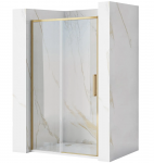 Du&scaron;o durys REA Rapid Slide, 120 cm, Brushed Gold