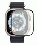Fusion Accessories Fusion Nano 9H grūdintas stiklas pilnai uždengtas Apple Watch Ultra 49mm juodas