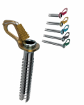 Blue Ice Mėlyna Ice Mėlyna Ice Mėlyna Ice Aero Lite Ice Screw 13 cm geltona (geltona)