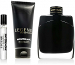 Mont Blanc Legend rinkinys parfuminio vandens pur&scaron;kiklis 100ml + miniatiūrinis kvepalų vanduo 7,5ml + du&scaron;o želė 100ml