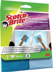 Scotch SCOTCH BRITE&trade; mikropluo&scaron;to &scaron;luostės stiklui ir veidrodžiams, 2 vnt, tamsiai/&scaron;viesiai mėlynos - 4046719419043